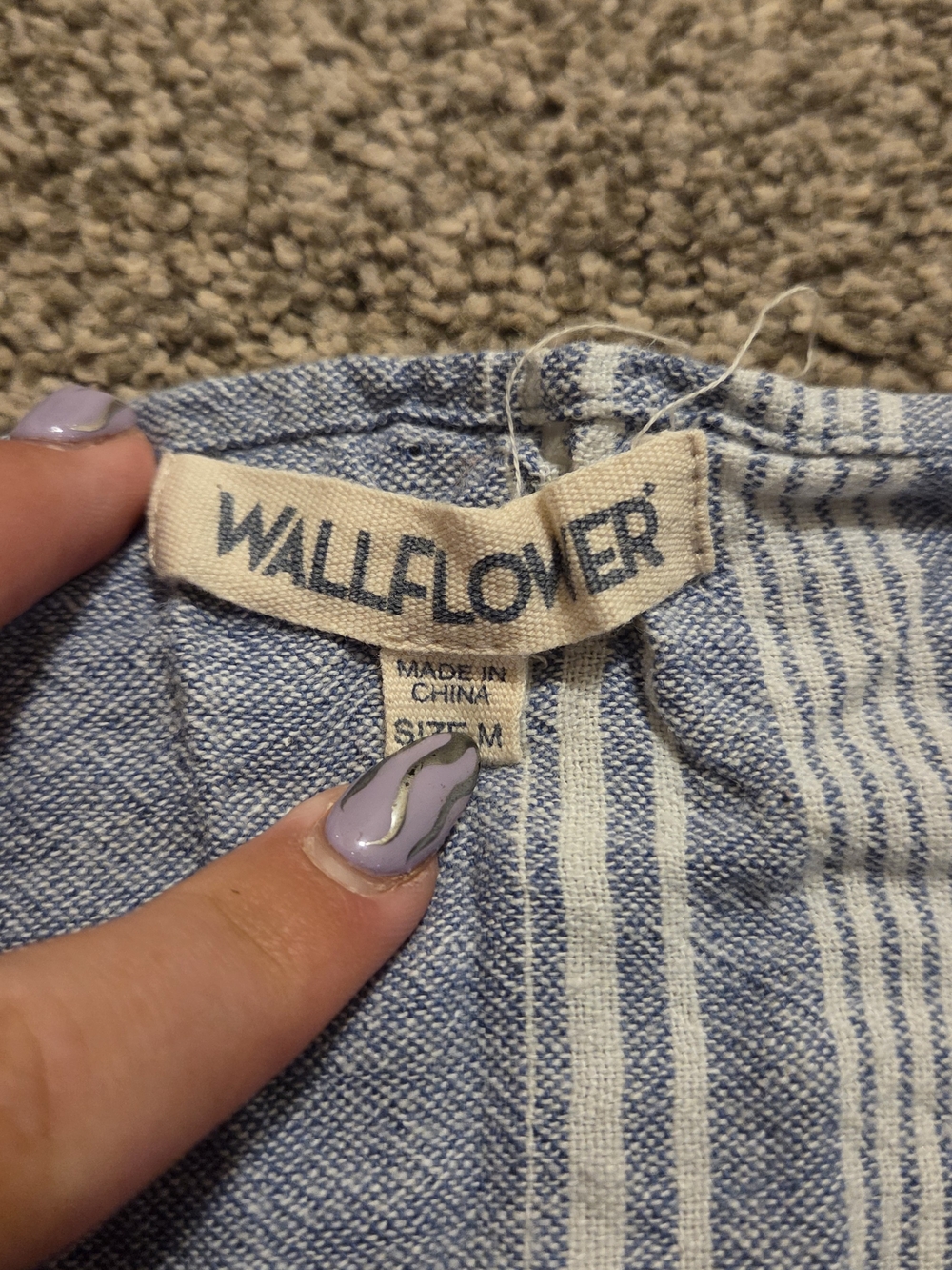Wallflower Blue Stripe Shirt